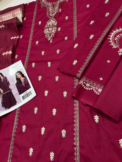 MARIA B  LAWN  EMBROIDERY SUIT (3 PIECE)