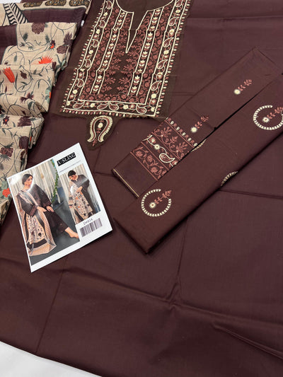 ASLING LAWN EMBROIDERY SUIT (3 PIECE)