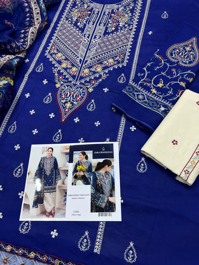 ZARA SHAHJAHAN LAWN EMBROIDERY SUIT (3 PIECE)