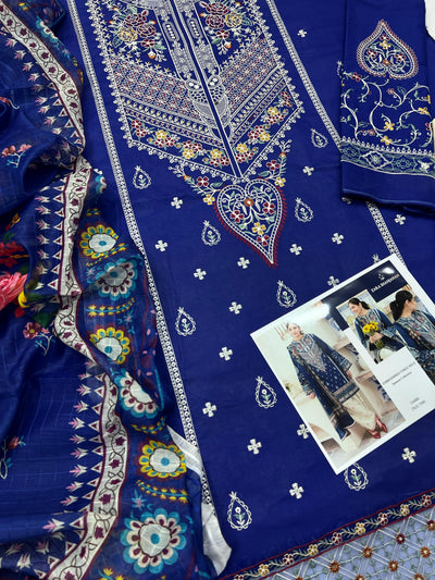 ZARA SHAHJAHAN LAWN EMBROIDERY SUIT (3 PIECE)
