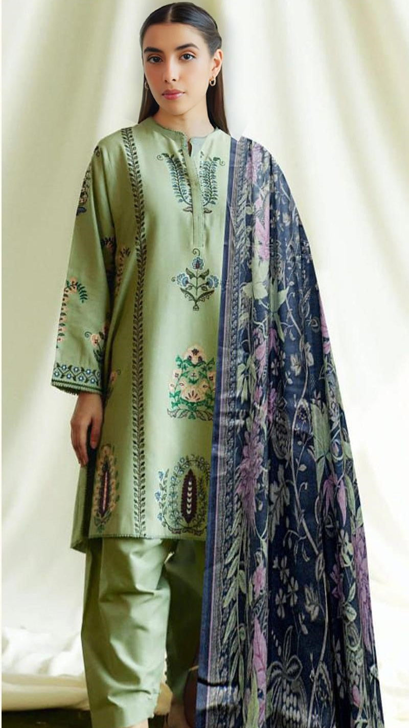 ZARA SHAHJAHAN LAWN EMBROIDERY SUIT (3 PIECE)