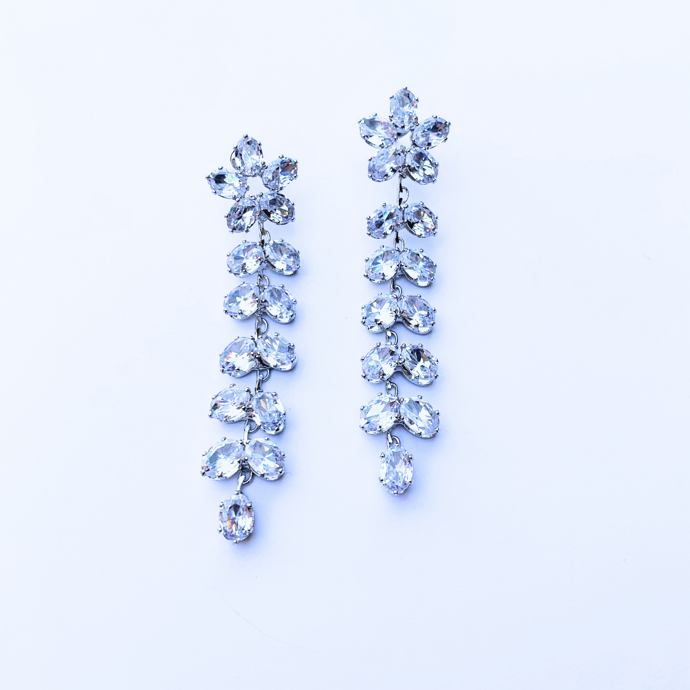 Midnight Blossom Drop Earrings