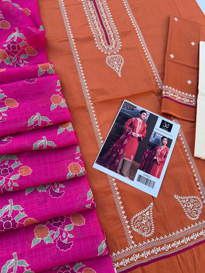 LIBAS LAWN EMBROIDERY SUIT (3 PIECE)
