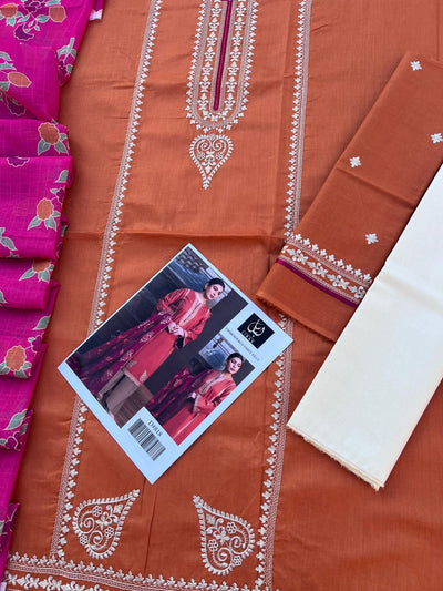 LIBAS LAWN EMBROIDERY SUIT (3 PIECE)