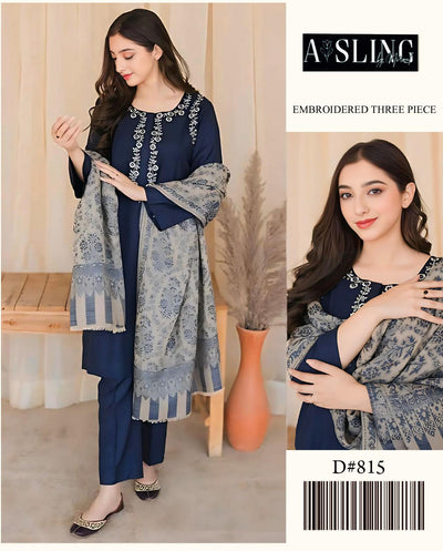 ASLING LAWN EMBROIDERY SUIT (3 PIECE)