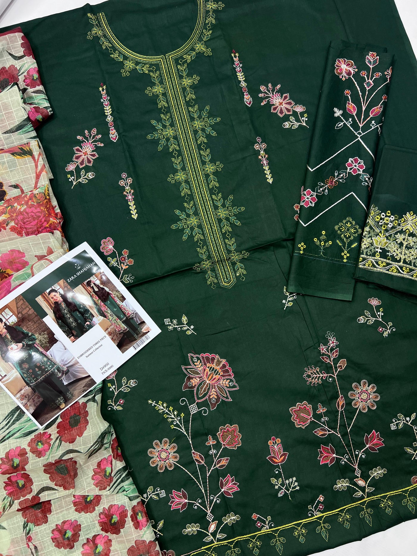 ZARA SHAHJAHAN LAWN EMBROIDERY SUIT (3 PIECE)