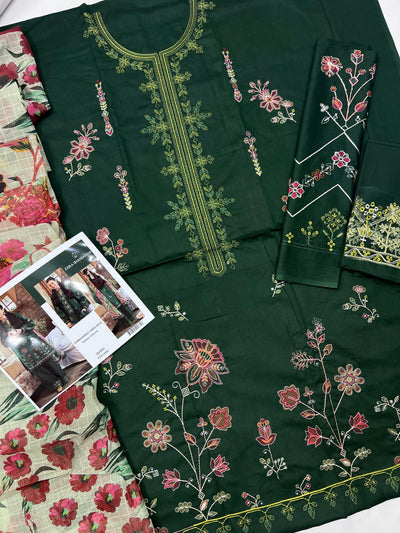 ZARA SHAHJAHAN LAWN EMBROIDERY SUIT (3 PIECE)