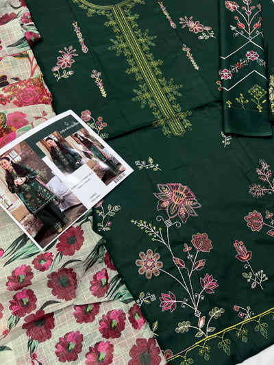 ZARA SHAHJAHAN LAWN EMBROIDERY SUIT (3 PIECE)