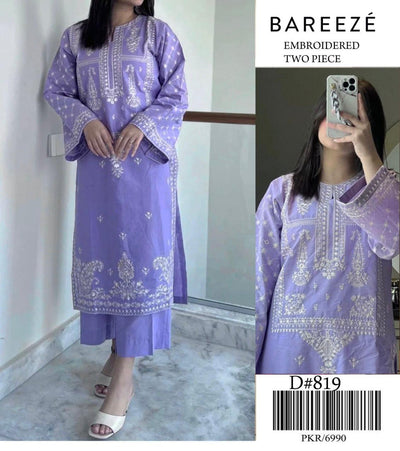 BAREEZE LAWN EMBROIDEY SUIT (2 PIECE)