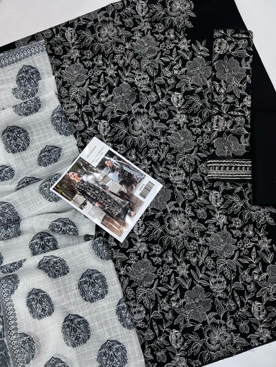 ZARA SHAHJAHAN LAWN EMBROIDERY SUIT (3 PIECE)