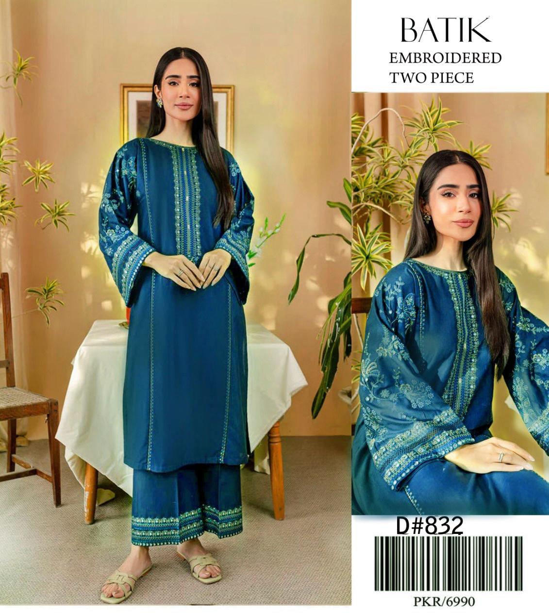 BATIK LAWN EMBROIDERY SUIT (2 PIECE)