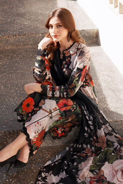 BAROQUE LAWN EMBROIDERY & PATCHES SUIT (3 PIECE)