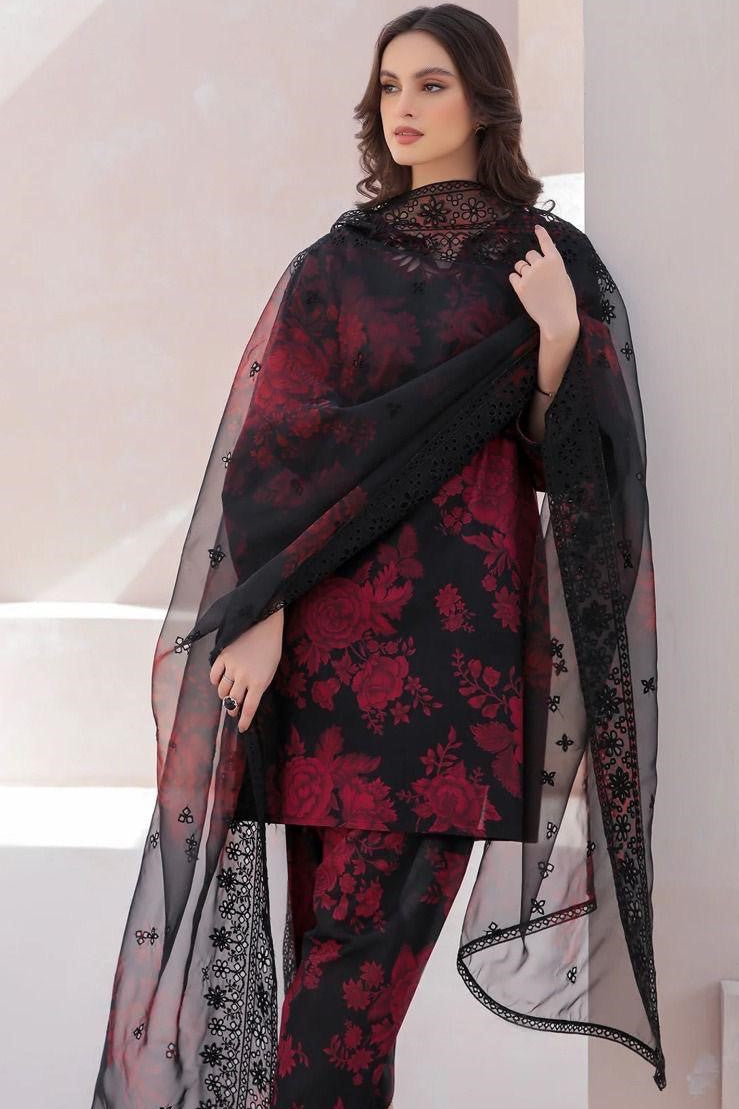 BAROQUE LAWN EMBROIDER SUIT (3 PIECE)