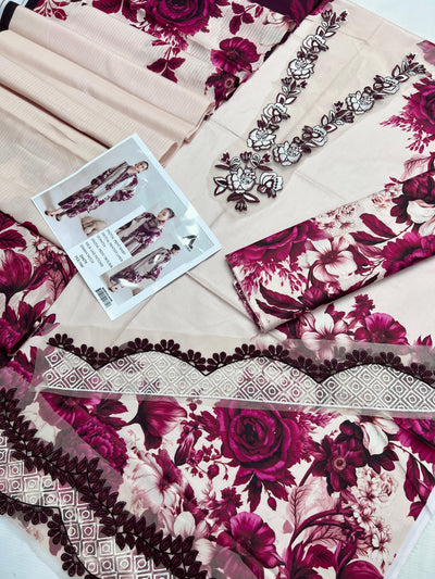 ADAN LIBAS LAWN EMBROIDER SUIT (3 PIECE)