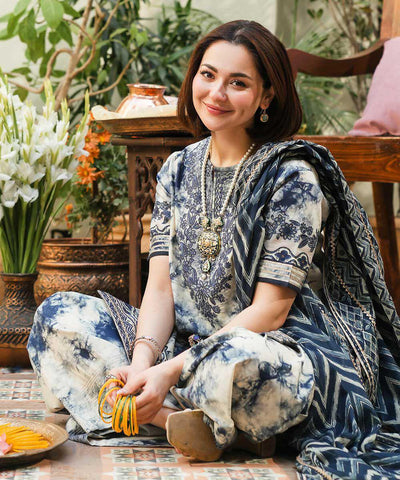 SAPPHIRE LAWN EMBROIDER SUIT (3 PIECE)