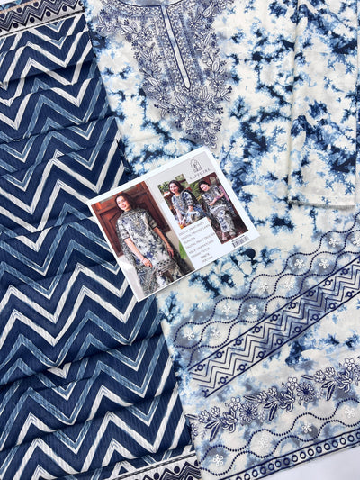 SAPPHIRE LAWN EMBROIDER SUIT (3 PIECE)