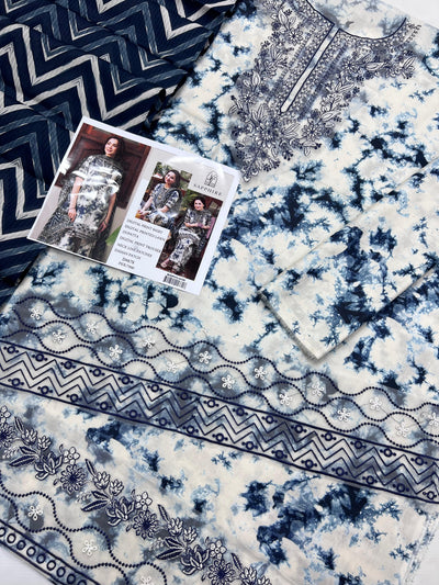 SAPPHIRE LAWN EMBROIDER SUIT (3 PIECE)