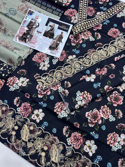 BAROQUE LAWN EMBROIDER SUIT (3 PIECE)