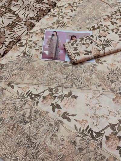 AFROZEH LAWN EMBROIDER SUIT (3 PIECE)