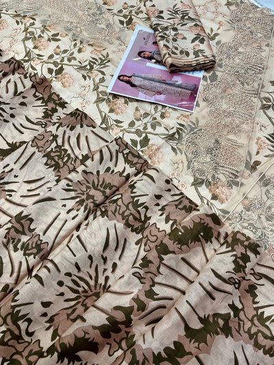 AFROZEH LAWN EMBROIDER SUIT (3 PIECE)