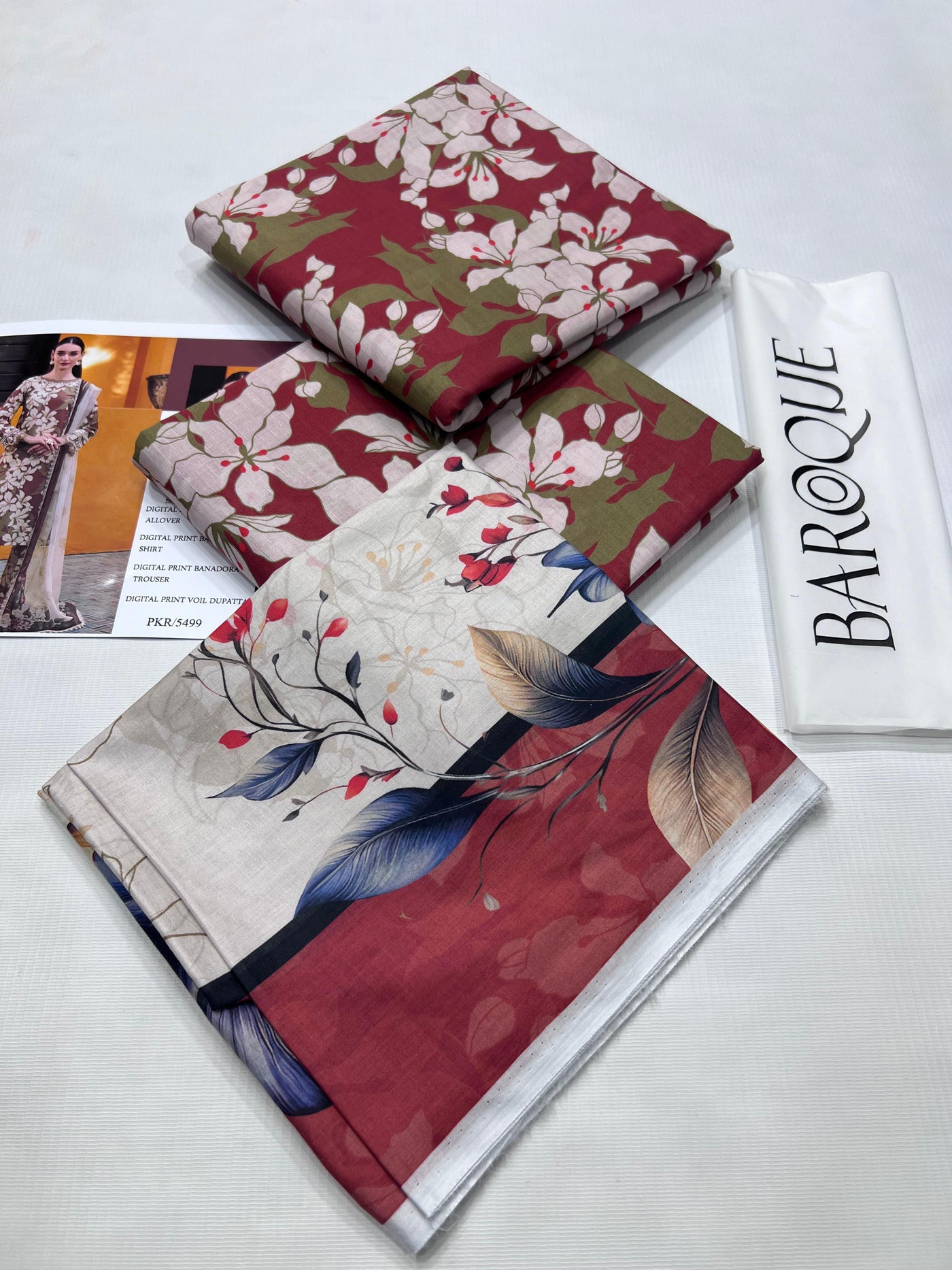 BAROQUE BANA DORIA LAWN DIGITAL PRINT ALLOVER