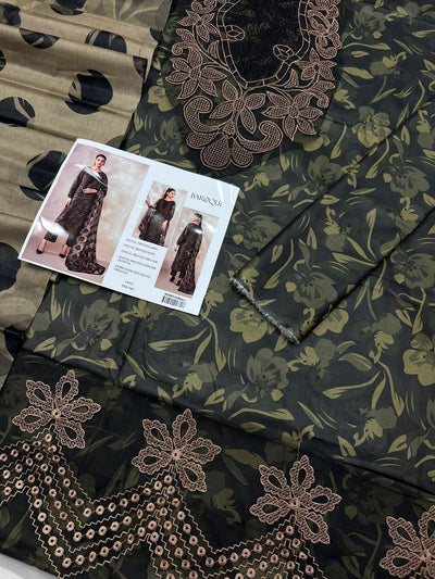 BAROQUE LAWN EMBROIDER SUIT (3 PIECE)