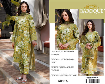 BAROQUE BANA DORIA LAWN DIGITAL PRINT ALLOVER