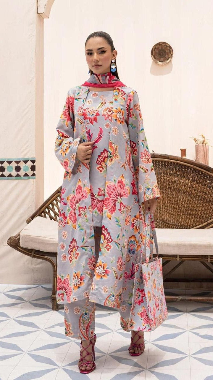 ETHNIC LAWN DIGITAL PRINT ALLOVER (3 PIECE)