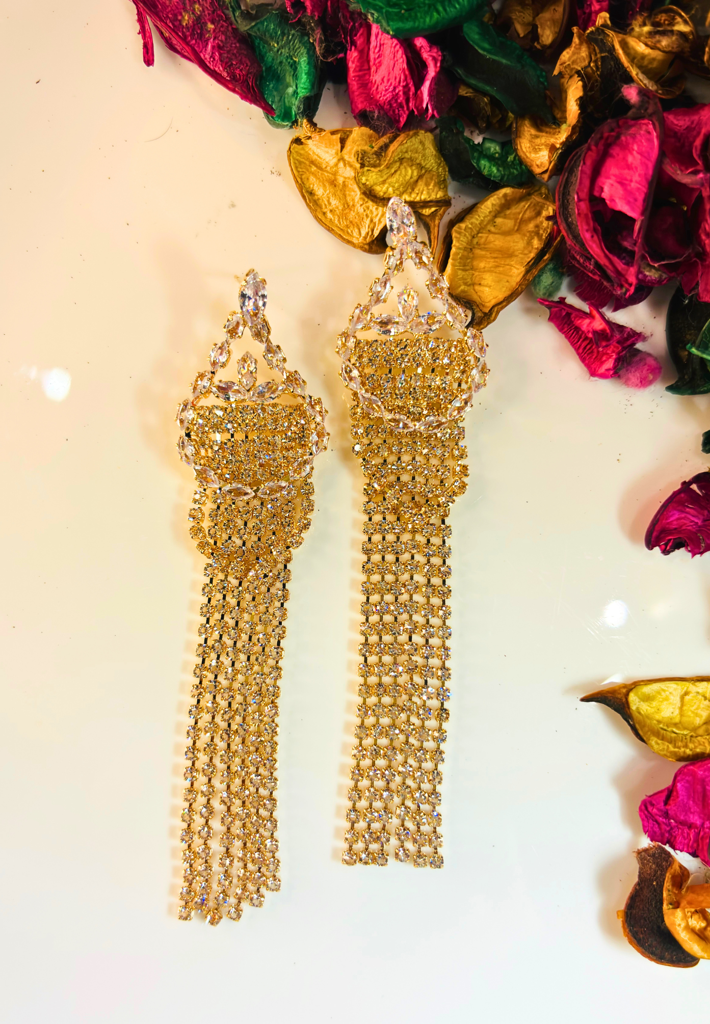 Crystal Rainfall Earrings