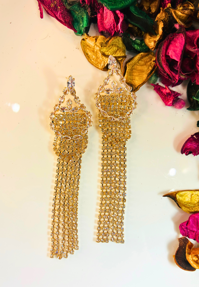 Crystal Rainfall Earrings