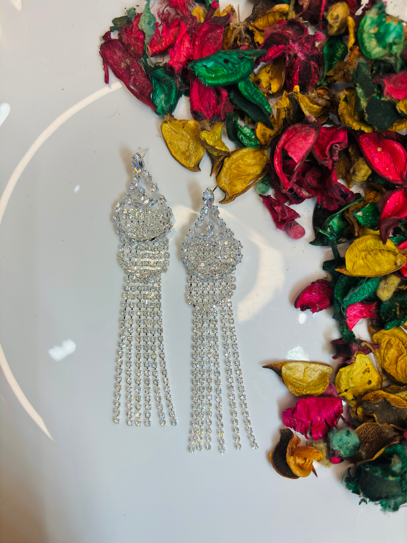 Crystal Rainfall Earrings
